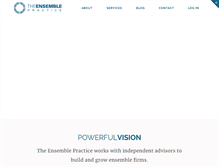 Tablet Screenshot of ensemblepractice.com